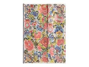 Paperblanks Peking Opera Embroidery - Journal - reliure cousue et collée - midi - 125 x 180 mm - uni - pear garden - multicolore