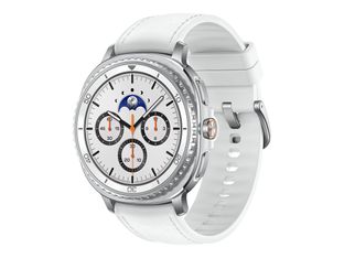 Samsung Galaxy Watch8 Classic - montre connectée avec bande hybride - 46 mm - 64 Go - affichage 1.34" - blanc