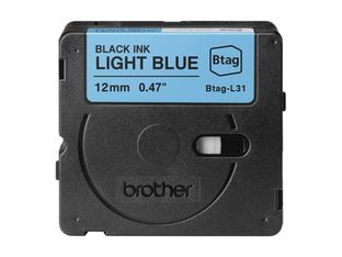 Brother BTAG-L31 - Noir sur bleu clair - Rouleau (1,2 cm x 4 m)