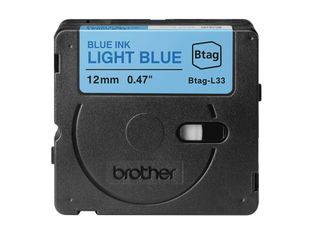 Brother BTAG-L33 - Bleu sur bleu clair - Rouleau (1,2 cm x 4 m)