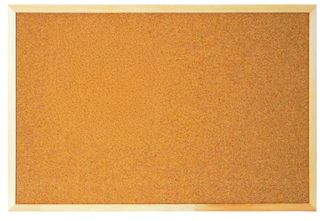 Ulmann- Tableau d'affichage en liège naturel 45 x 60 cm - cadre pin