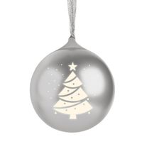 Bigben - Boule de noël lumineuse avec enceinte - gris