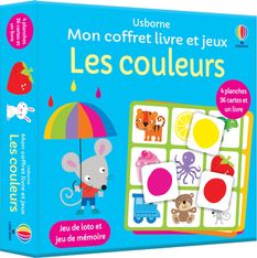 Usborne - Mon coffret livre et jeux - Les couleurs