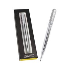 Online - Stylo Bille Métal Taille Midi en Boîte Cadeau - Argent