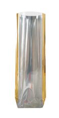 Sac à fond rigide métallisé – Lingot d’or – 100×220 mm – Recyclable
