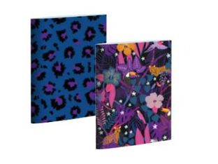 Lot de 2 carnets BLUE ART "Nocturne tropicale" - CLEMZILLU - TROPIQUE FANTASTIQUE 9*14cm