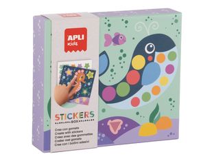 APLI kids - Stickers game geometric Ocean - jeu éducatif - 16 pièces