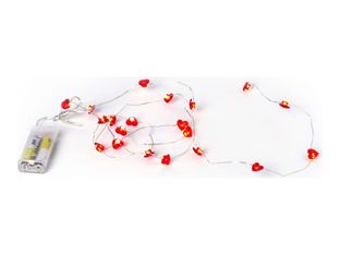 LEGAMI Love At First Light - Guirlande de lumières - LED x 20 - lumière à lueur chaude - hearts