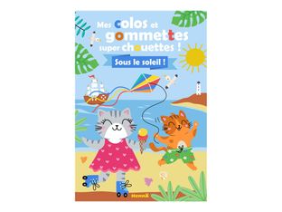 Mes colos et gommettes super chouettes ! - Sous le soleil ! - livre à colorier