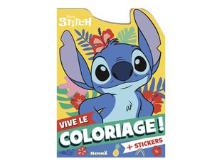 Disney - Stitch - Vive le coloriage ! - avec autocollants - livre à colorier