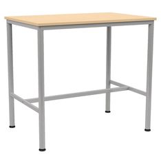 Mange-debout BEST 3800 - plateau ép.24 mm stratifié - chant ABS - piètement époxy - 120x80cm - H110 cm