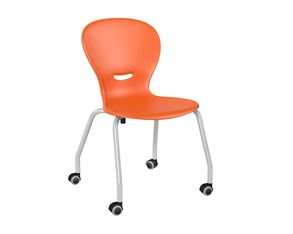 Chaise HAVA - 4 pieds mobile - coque polypropylène - piètement époxy - T6