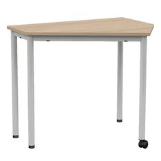 Table VERSATI - plateau ép.21 mm stratifié - chant ABS - piètement époxy - 90x69 cm - T6