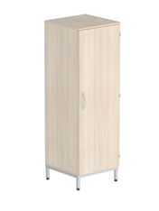 Armoire MÉTIS - 1 porte - charnière à droite - 1/2 penderie et lingerie - mélaminé/époxy - L66xP64xH183 cm