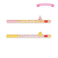 Legami – Set de Stylos à Encre Gel Lovely Friends – Hoppy Easter – Coffret Papeterie Spécial Pâques
