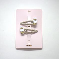 Miffy – Duo barrettes Gold