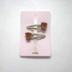 Miffy – Duo barrettes Oursin Boris