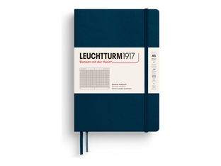 Leuchtturm1917 - Carnet de notes - moyen A5 - quadrillé - bleu océan