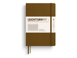 Leuchtturm1917 - Carnet de notes - Moyen A5 - quadrillé - marron