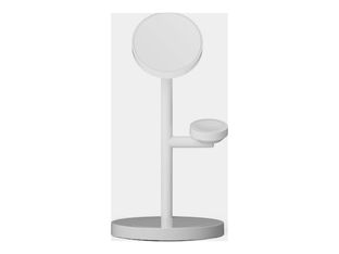 Casyx - Support de chargement sans fil - 3 en 1 + adaptateur secteur - 30 W - Argent astral