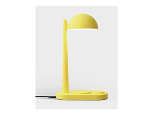 Casyx - Lampe de bureau avec chargeur sans fil - LED - lumière blanche chaude - 4000 K - Jaune dune