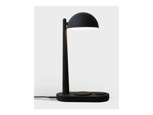 Casyx - Lampe de bureau avec chargeur sans fil - LED - lumière blanche chaude - 4000 K - noir cosmique