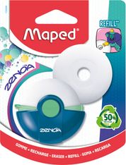 MAPED - Gomme ZENOA rechargeable + 1 recharge - étui rotatif - coloris assortis