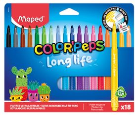 MAPED - 18 feutres LONG LIFE 2.0