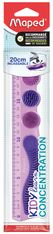 Maped – Règle Concentration 20 cm – Violet