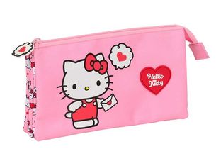 SAFTA - Estuche - triple - Hola Kitty