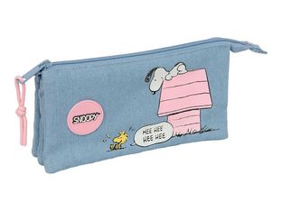 SAFTA - Estuche - triple - Snoopy