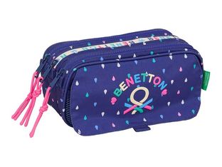 SAFTA - Estuche - grande, triple - Benetton "Drop"