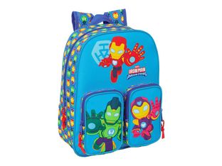 SAFTA - Mochila infantil - bolsillos, adaptados para carrito - Iron Man