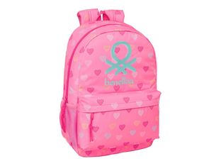 SAFTA - Mochila escolar - adaptado para carrito - Benetton "Heart"