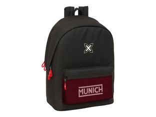 SAFTA MUNICH - Mochila para portátil - doble, + USB - hasta 15,6" - vulcan