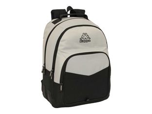 SAFTA - Mochila escolar - doble, adaptado a carrito - Kappa "Gray"