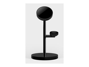 Casyx - Support de chargement sans fil - 3 en 1 + adaptateur secteur - 15 W - Noir