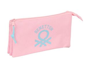 SAFTA BENETTON - Portatodo - triple - rosa pastel