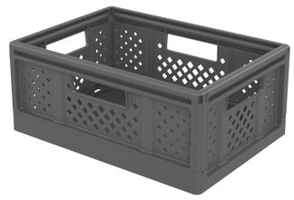 Sundis Fold'n store - Casier pliant M - 14L - L27,3xH16,6xP38,6 cm - gris 