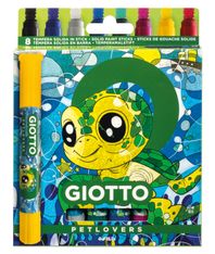 Giotto - Étui 8 peintures solides Petlovers - Tortue