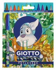 Giotto - Étui 12 feutres fins Petlovers - Chien