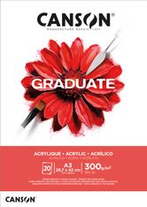 Canson Graduate Acrylic – Bloc 20 feuilles - A3 - 300g