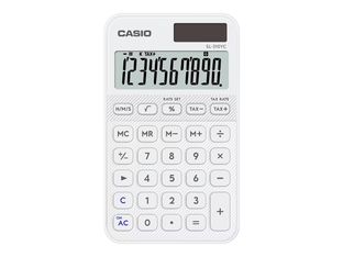 Casio SL-310YC - Calculatrice - 10 chiffres - panneau solaire, pile - blanc
