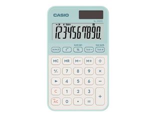 Casio SL-310YC - Calculatrice - 10 chiffres - panneau solaire, pile - vert d'eau