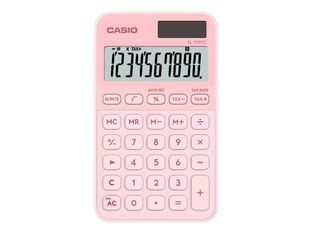 Casio SL-310YC - Calculatrice - 10 chiffres - panneau solaire, pile - Rose