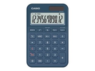 Casio MS-20YC - Calculatrice de bureau - 12 chiffres - panneau solaire, pile - bleu