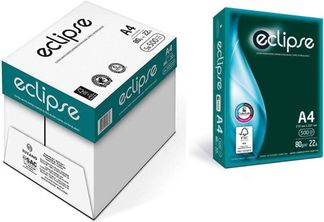 Eclipse - Papier blanc - A4 (210 x 297 mm) - 80 g/m² - 2500 feuilles (carton de 5 ramettes)