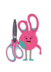 Pelikan - Ciseaux écolier Griffix - Pink - droitier - 14 cm