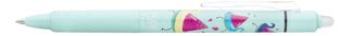PILOT Frixion Ball Clicker Pool Party – Stylo effaçable rétractable vert pastel – Encre noire – Pointe moyenne 0,7 mm