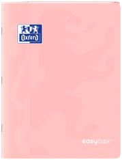 Oxford EasyBook Pastel – Cahier  24 × 32 cm – 96 pages – grands carreaux (Seyès) – rose